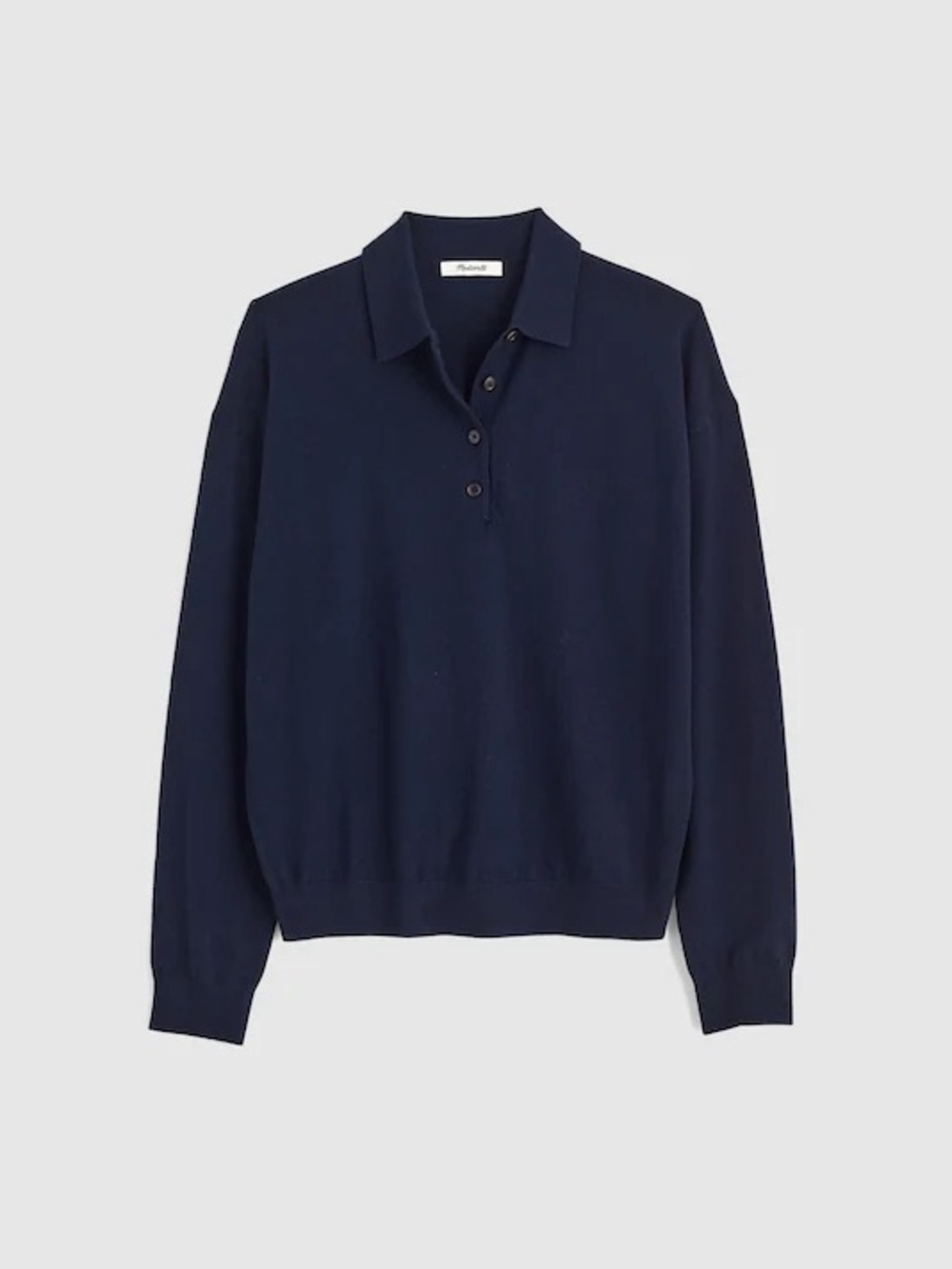 Madewell Drop-Shoulder Polo Sweater in Merino Wool XS - Picture 6 of 9